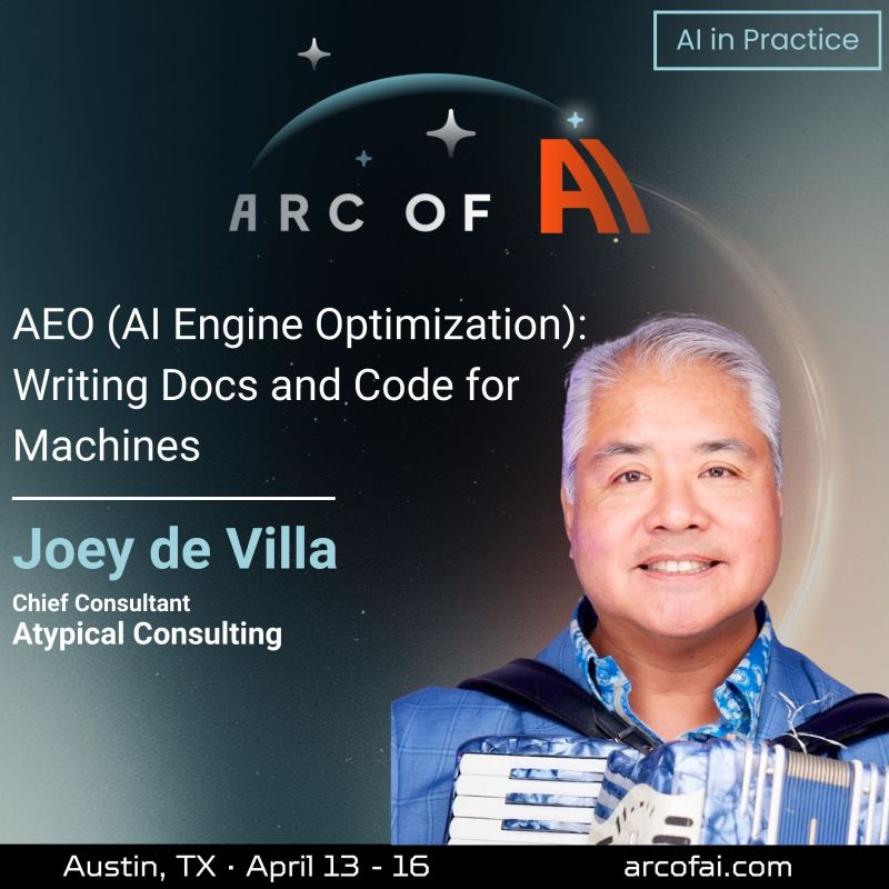Arc of AI promo - Joey de Villa